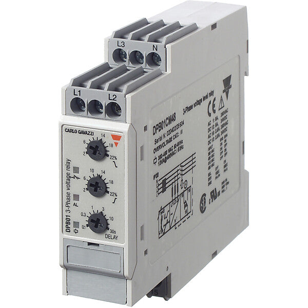 CARLO GAVAZZI Phasenüberwachungsrelais 380-780VAC DPB01CM48